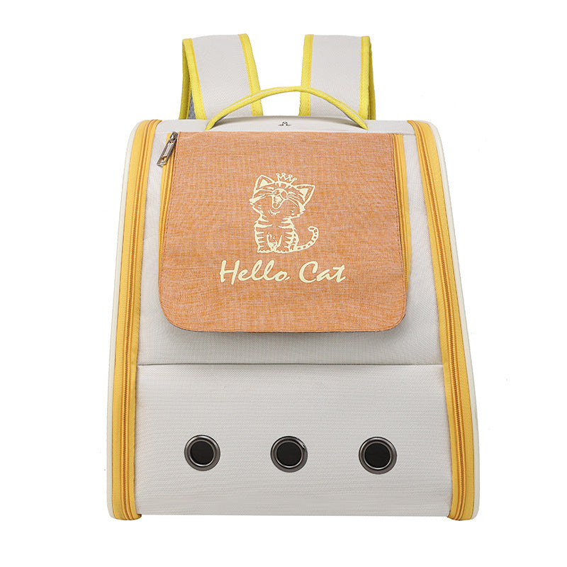 Cat Bag Pet Bag Carrying Convenient Backpack Portable Breathable Cat Dog Pet Supplies
