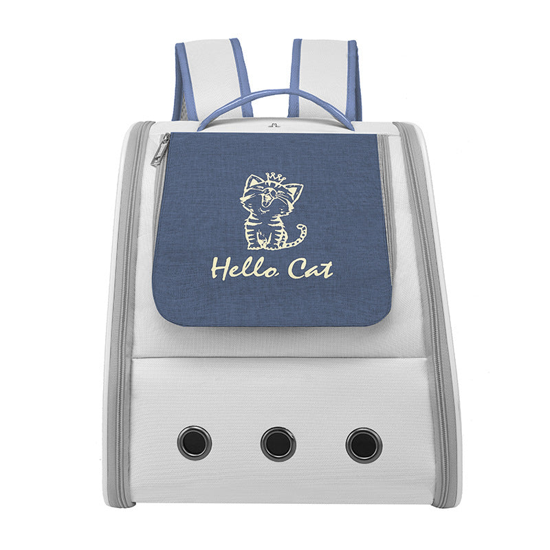 Cat Bag Pet Bag Carrying Convenient Backpack Portable Breathable Cat Dog Pet Supplies
