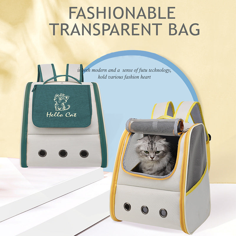 Cat Bag Pet Bag Carrying Convenient Backpack Portable Breathable Cat Dog Pet Supplies