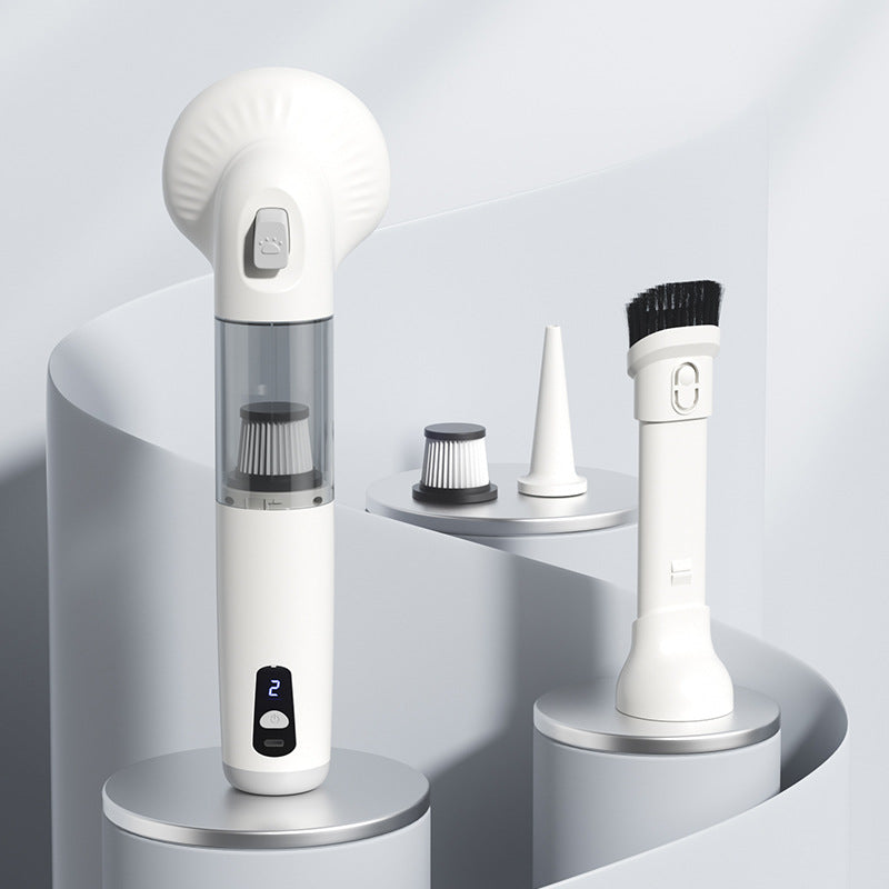 Pet Vacuum Cleaner Multi-Function Grooming Brush and Blower for Cat Hair Removal, Pet Hair Suction and Trimmer, Portable Car Vacuum
