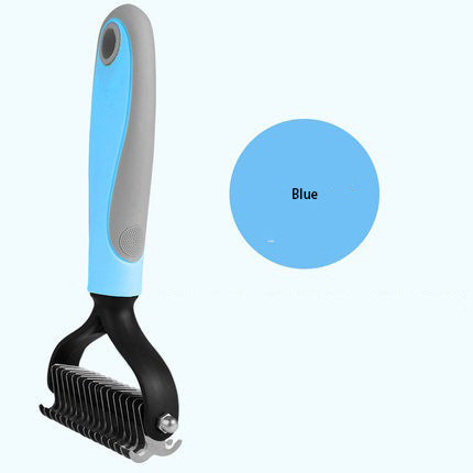 Pet Comb Cat And Dog Hair Removal Comb Brush Stainless Steel Double-Sided Knot Knife Hair Cleaning Comb Pet Grooming Supplies